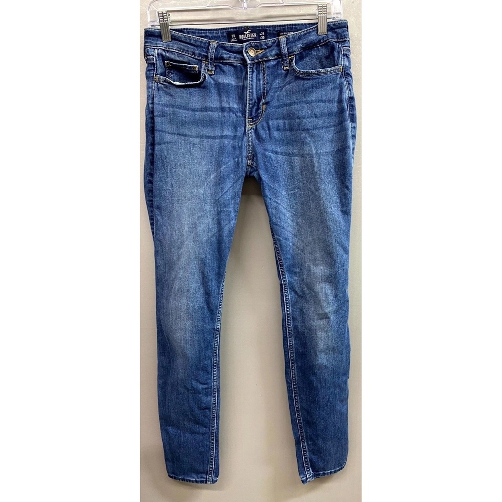 Hollister Low Rise Super Skinny Classic Stretch Jeans Womens 7R 28x32 Blue Denim